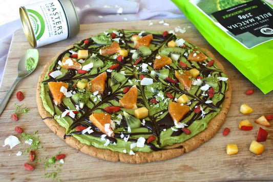 Matcha Halloween Cookie Pizza